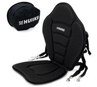 Asiento Paddle Surf y Kayak con 4 Correas Ajustables - HUIIKE | Asiento Kayak Paddle Surf Acolchado más Bolsa Trasera | Silla SUP para Pesca con Respaldo | Accesorios para Tabla Hinchable y Canoa