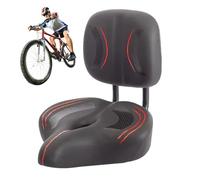 Asiento para bicicletas con respaldo - cojín ancho para bicicletas, sillín que absorbe los golpes | Accesorio de soporte para la comodidad de la espuma viscoelástica, asiento de conducción acolchado