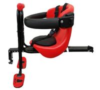 Asiento para bicicletas infantil - silla de bebé delantera, silla de montar ajustable para niños pequeños | Cojín de carga de carga montada segura, arnés de soporte posterior para el ejercicio de cicl