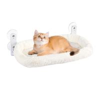 Asiento para gatos montado en la ventana, hamaca para gatos montada en la pared: hamaca para gatos plegable que ahorra espacio, ventosas fuertes, estantes para gatos cálidos y transpirables para gatos