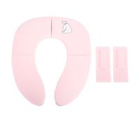 Asiento para ir al baño de viajes plegables para un niño portátil resistente a la taza de succión entrenamiento de baño (Rosa)