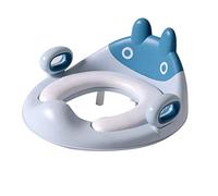 Asiento para Ir Al Baño para Niños, Cojín Extraíble, Asiento de Entrenamiento Suave de PVC a Prueba de Salpicaduras de Alta Densidad para Niñas (Cielo azul)