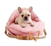 Asiento para perro de 45 x 43 x 34 cm, asiento multifunción, para mascotas, asientos de coche con asas, asiento para perros Booster Cars Seats, correa ajustable resistente al agua para cachorros y