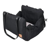 Asiento para perro para coche, asiento trasero de viaje Cama nido para mascotas | Sillito trasero de viaje Cama para mascotas | Cama de gato portátil con cremallera lateral para vehículos, vacaciones