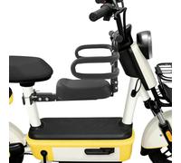 Asiento para scooter eléctrico, asiento para scooter, plegable, sistema de asiento, acero al carbono, desmontable, para niñas y niños (negro)