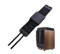 Asiento para tambor de cajón, antideslizante, ajustable, ligero, con 2 bolsillos laterales, cojín para asiento de cajón, para sala de ensayos escolares, estudios de grabación, práctica diaria y