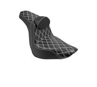 Asiento Pasajero Conductor Motocicleta Dos para Arriba con El Cojín del Respaldo para Softail Low para Rider para FXLRST para FLSB 2018-Up Funda Asiento Moto(Color02)