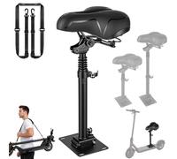 Asiento Patinete Eléctrico, Compatible con Segway Ninebot F3/E3/E3Pro | Asiento Plegable y Altura Ajustable para Patinetes Eléctricos Altura 45-65cm con Absorción Impactos Correa Hombro Portátil