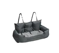 Asiento Perro Coche Transportín Grande Perros Coche Viaje Perros Cubierta Asiento Hamaca Plegable Bolsa Transporte Mascotas Transporte Gatos Perros Autostoel Transportin Perro Coche(Dark grey,120X42X3
