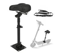 Asiento plegable de altura ajustable para scooter eléctrico, compatible con scooter Segway Ninebot F3/E3/E3Pro, 45-65 cm de altura del asiento con asiento amortiguador, correa de hombro portátil y