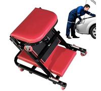 Asiento plegable para debajo del coche, silla mecánica de cojín grueso, silla ajustable para mantenimiento de vehículos, trabajo de detalles, reparación de frenos, garaje