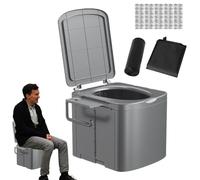 Asiento plegable portátil con mango ergonómico y almacenamiento lateral pesado, asiento compacto para adultos y niños, ideal para Trucking, RV Travel, Boating, senderismo, camping, en playa