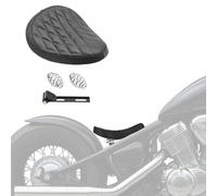 Asiento Solo Diamond Contoured con muelles Compatible para Honda Shadow 750 Black Spirit, Shadow VT 125/600/ 750 C/VT 750 Spirit, VTX 1300/1800 Negro