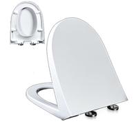 Asiento tipo chaleco con tapa silenciosa, bisagra ajustable de metal, desmontaje rápido, fácil instalación, ajuste universal y Cnvenience fr Every Bathrm
