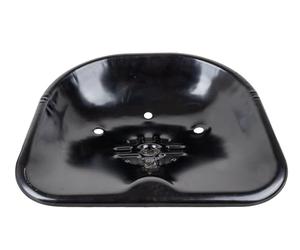 Asiento tractor Ama Fijo: Asiento de chapa pintada en negro, Compatible con diferentes modelos y marcas, Tacos M12, Made in Italy