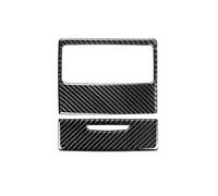 Asiento Trasero Aire Acondicionado Salida Ventilación Decoración Cubierta Ajuste Calcomanía Coche Fibra Carbono Para Serie 3 E90 E92 2005-2012 Interior Coche Cubierta Panel(D)