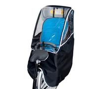 Asiento trasero de bicicleta para niños, protección contra la lluvia, poncho con ventana transparente, tiras reflectantes, cortavientos, cubierta impermeable para niños, asiento de bicicleta para