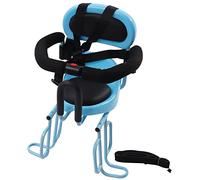 Asiento trasero para bicicleta infantil, asiento de bicicleta para niños con barandilla en forma de U, respaldo y reposapiés, asiento de bicicleta desmontable para niños de 6 meses a 6 años, adecuado