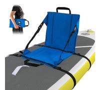 Asiento universal para kayak SUP, para tabla de surf de remo, color azul, se adapta a todas las tablas de SUP, no requiere anillas en D ni mosquetones de metal para el montaje. Fácil instalación con 2