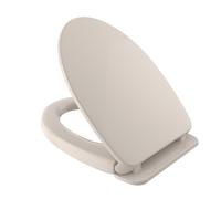 Asiento y tapa de inodoro alargados TOTO SoftClose, de cierre lento y sin golpes, color beige Sedona - SS124#12