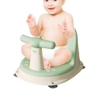 Asientos de baño para bebés - Silla de soporte de baño para bebés | Taburete de ducha para recién nacidos, lindo soporte de bañera con respaldo, silla para niños con manija desmontable, asiento