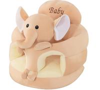 Asientos de bebé para bebés para sentarse, asiento de piso para bebé, lindo elefante de 17, 7 pulgadas, asiento para aprender a sentarse con placa de soporte engrosada, suave y elástico para niños peq