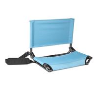 Asientos de estadio ligeros, plegables y portαtiles Cascade Mountain Tech con correa para el hombro - Azul claro - 17""