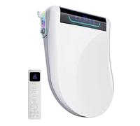 Asientos de inodoro inteligentes con función de bidé, asiento de inodoro japonés con calefacción y cubierta automática, bidé electrónico con agua caliente y secador, accesorio para inodoro con mando a