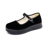 Asifn Zapatos Mary Jane Informales para Mujer Zapatos Planos Antideslizantes y Transpirables con Soporte para El Arco Negro 38 EU