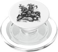 Asigna a un Soldado con Cabeza de león Que Respira Fuego a Caballo PopSockets PopGrip para MagSafe
