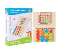 Asignación de colores y rompecabezas deslizantes: juego con cuentas vibratorias y colores para la mesa - Juego de mesa para clasificar colores | Para niñas, niños, niños pequeños, preescolar, viaje