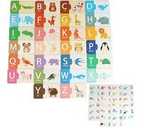 Asignación de mapas en papel - Tarjetas de juego de asignación de pago del alfabeto | Juego de aprendizaje temprano para el kindergarten y la escuela de autos en la forma en que las cartas de letras d