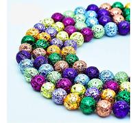 Asingeloo - Cuentas de piedra natural para bisutería, redondas, sueltas, espaciadoras de 4 mm, 6 mm, 8 mm, 10 mm, 12 mm, piedras preciosas 38 cm, una hebra de energía y energía curativa, piedras sueltas para pulseras y collares