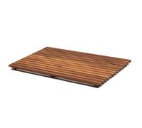 AsinoX Doccia Legno Marrone Grigliato Tarima de Ducha y baño, Madera, Natural, 50 x 70 cm
