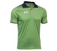 Asioka 108/17 Polo Técnico Combinado de Manga Corta, Unisex Adulto, Verde, S