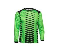 Asioka 156/17 Camiseta de Portero de Mangas Largas, Unisex Adulto, Verde (flúor) / Negro, S