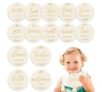 ASIRYVA 7 tarjetas de hito para bebé, tarjetas mensuales de hito para bebé, diseño duradero de doble cara para capturar cada momento precioso, tarjetas de hito de bebé, tarjetas de hito para recién