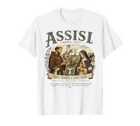 Asís Italia Vintage San Francisco & Santa Clara Franciscano Camiseta
