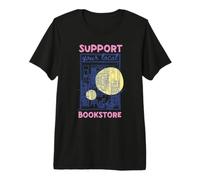 Asistencia Librería Amante de los Libros Lectura Biblioteca Cat Novel Camiseta Premium