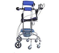 Asistencia sanitaria Andador Marco Ayuda Ligero Fácil almacenamiento y transporte Ruedas Andador para adultos Andador para personas mayores Accidente cerebrovascular Hemiplejia Equipo de reh