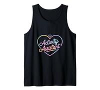 Asistente de Actividades Divertido Corazón Diciendo Mujeres Hombres Mordaza Camiseta sin Mangas