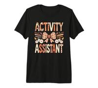 Asistente de Actividades Plaid Bow Bingo Puzzle Hobby Camiseta Premium