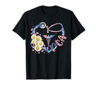 Asistente de atención al paciente PCA 4 de julio bandera estadounidense corazón Camiseta