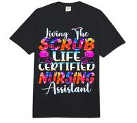 Asistente de enfermería Certificado Living The Scrubs Life | CNA Comfort Colors Adult Heavyweight T-Shirt