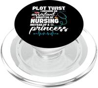 Asistente de Enfermería Directora Enfermera Semana Trama Twist ADON PopSockets PopGrip para MagSafe