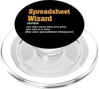 Asistente de hoja de cálculo Análisis de datos Diseño de humor PopSockets PopGrip para MagSafe