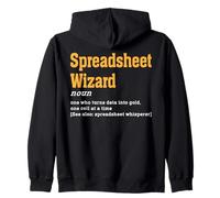 Asistente de hoja de cálculo Análisis de datos Diseño de humor Sudadera con Capucha