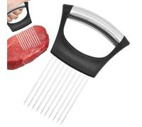 Asistente de rebanado de alimentos - Rebanadora de soporte de cebolla, Asistente de rebanada de alimentos, Soporte de rebanadora de cocina para verduras - Herramienta de asistente de rebanadora de