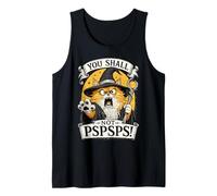 Asistente del Gato Naranja No lo harás PSPSPS Fantasía Magic Lover Camiseta sin Mangas