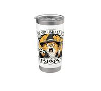 Asistente del gato naranja No lo harás PSPSPS Fantasía Magic Lover Vaso térmico de acero inoxidable de doble pared